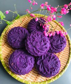 khoai lang tím nhân banh