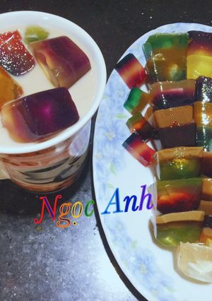 Hình của món Trà sữa thạch rau câu phômai.