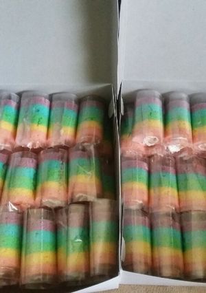 Foto resep Rainbow Cake Gulung mini