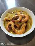 Shrimps with Eggplant