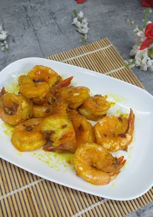 Gambar Udang Goreng Kunyit