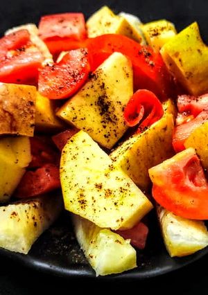 A picture of Olive Oil Salad.
