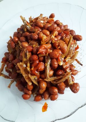 Foto resep Orek kacang teri