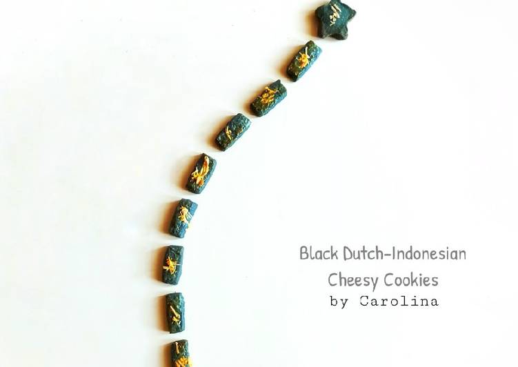 Black Dutch-Indonesian Cheesy Cookies || Kaastengel Indonesia