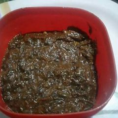 A picture of Gongura chutney.