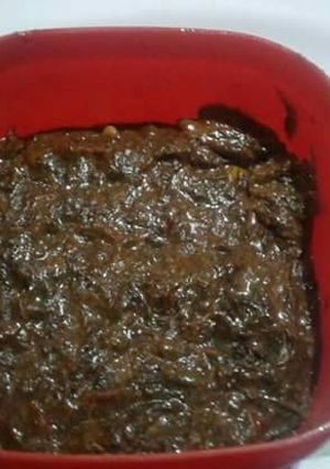 A picture of Gongura chutney.