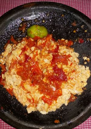 Foto resep Penyet tempe rebus limau