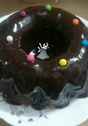 عکسی از دستور کیک شکلاتی با گاناش