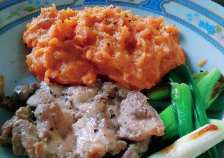 🍽️ Ayam dan Mashed Sweet Potato