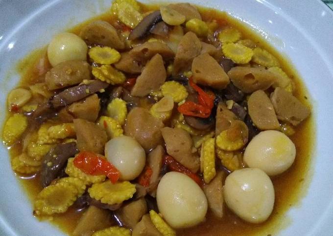 Resep Tumis putren telur puyuh jamur bakso, menu bekal Resep Tumis putren telur puyuh jamur bakso, menu bekal