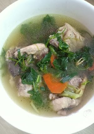 รูปของ ต้มจืดไก่ใส่ตำลึง