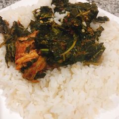 A picture of Vegetable and rice.