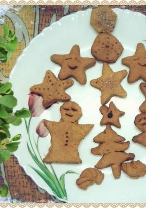 A picture of Eggless Christmas Cookies.