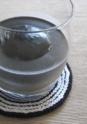 A picture of Black Sesame Panna Cotta.