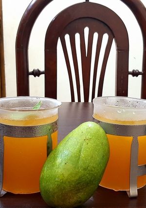 A picture of Mango iced tea🥭🥭😍😍.