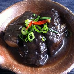 A picture of Braised Eggplant ‘Nibitashi’.
