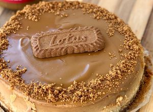 Una foto de Tarta de queso Lotus