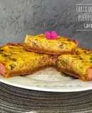 Tarta de zanahoria, puerros y cebolla caramelizada