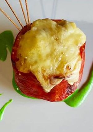 Una foto de Morrón relleno