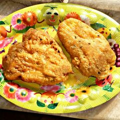 A picture of Pumpkin Flower Fritters.