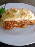Lasagna de carne con Bechamel gratinada