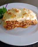 Lasagna de carne con Bechamel gratinada