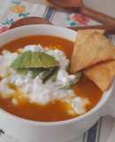 Aztec Soup or Mexican Tortilla Soup -with Tortilla Chips-