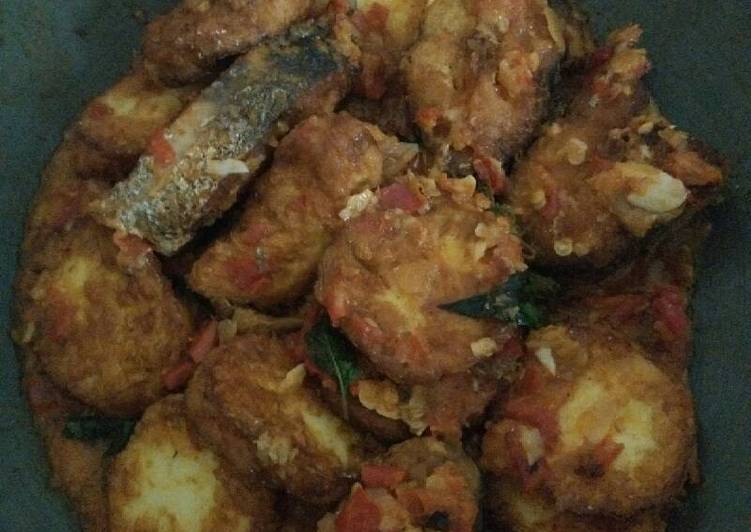 Balado Ikan Tengiri & Putih Telur