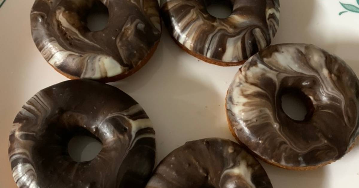 Choco marble Donuts Recipe by annapurna Cookpad