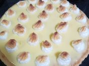 Una foto de lemon pie