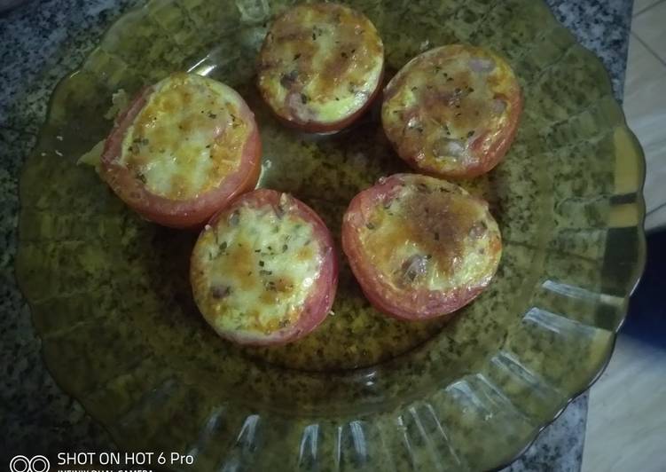 Easiest Way to Prepare Ultimate Cheese stuffed tomatoes#cookingwithtomatoes#4weekschallenge