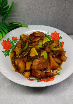 Foto resep Oseng Kikil Kecap Cabe Ijo