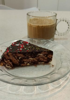 عکسی از دستور کیک یخچالی جذاب