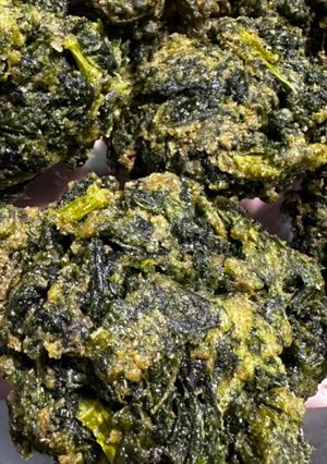 Una foto de Buñuelos o Bocadillos de Kale y Espinaca