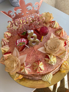 Epres-mascarpone krémes torta 🍓 recept fotója