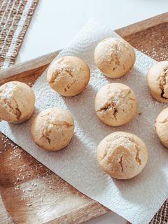 Une photo de Muffins noix de coco/cœur pâte à tartiner