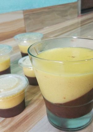 Foto resep Puding Jagung Lapis Cokelat