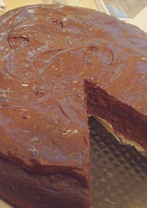 A picture of Healthier Chocolate Cake.