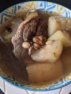 煲湯:毛瓜瑤柱眉豆湯 的食譜成品照片