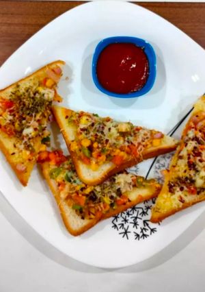 A picture of Bread pizza.