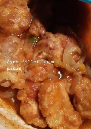 Foto resep Ayam fillet asam manis