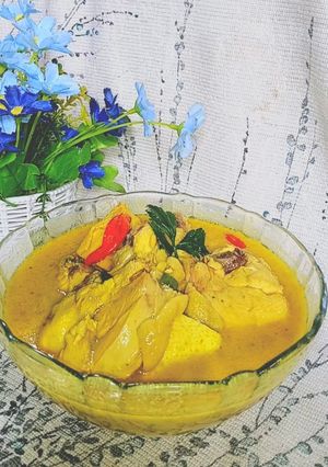 Foto resep Ayam santan kuah kuning
