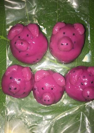 Foto resep Nagapon (kelepon dari buah naga)