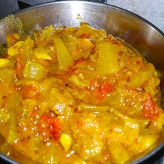 A picture of Lauki ki Sabji.