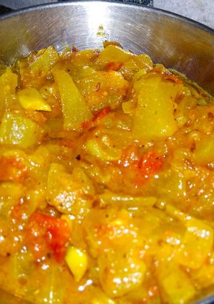 A picture of Lauki ki Sabji.