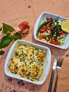 عکسی از دستور سینه مرغ شکم پر