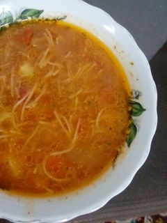 عکسی از دستور سوپ ورمیشل