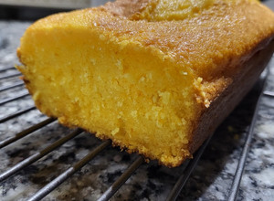 Una foto de Budín de mandarina sin gluten (en licuadora)