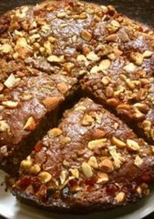 A picture of Jaggery-Wheat Cake.