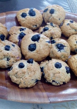 Una foto de Galletitas de avena, arándanos y cacao